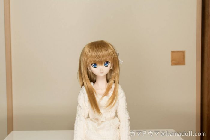 ドールライティング実験写真。上下のクラムシェルで撮影