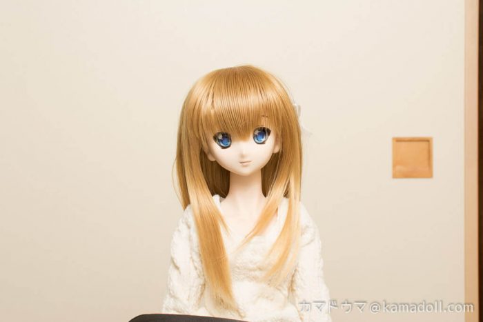 ドールライティング実験写真。光量を上げたバタフライにレフ板で類似クラムシェル