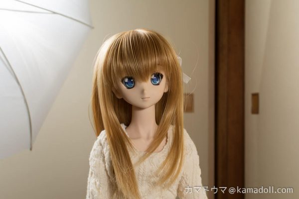 ドールライティング実験写真。半逆光で撮影